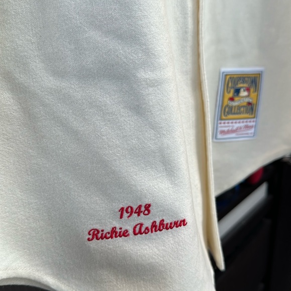 Richie Ashburn Philadelphia Phillies Mitchell & Ness 1948 Authentic MLB Jersey - Picture 3 of 6